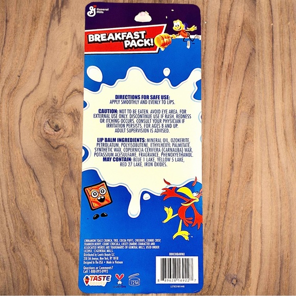 Breakfast Cereal Flavored Lip Balm Set, 8 Count NWT - Picture 2 of 2
